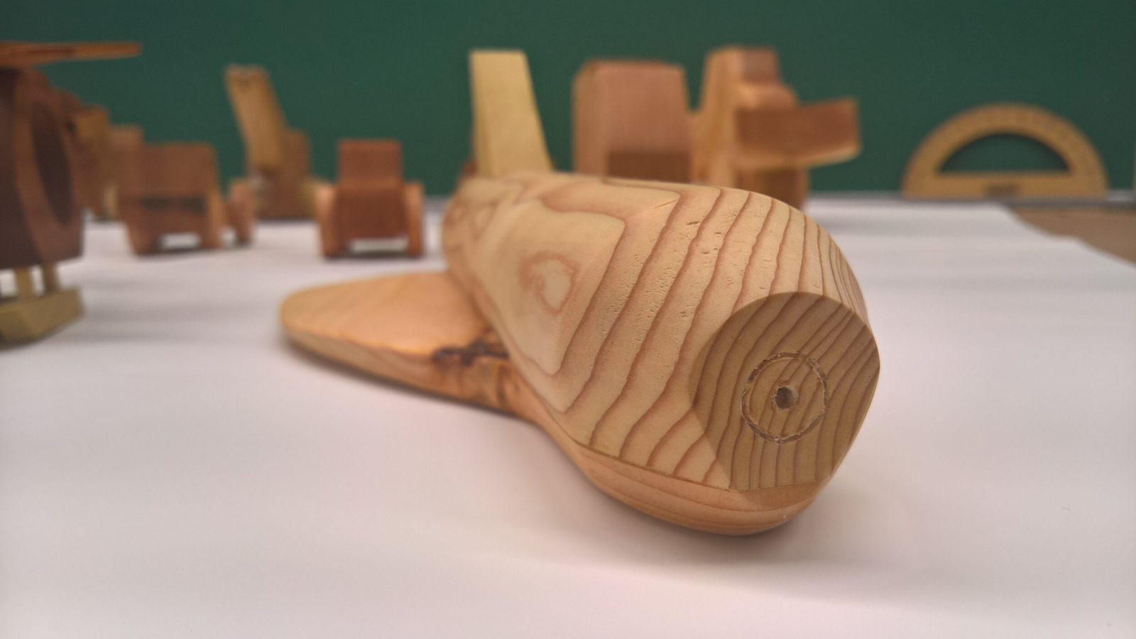 An early wooden toy from the workshop
