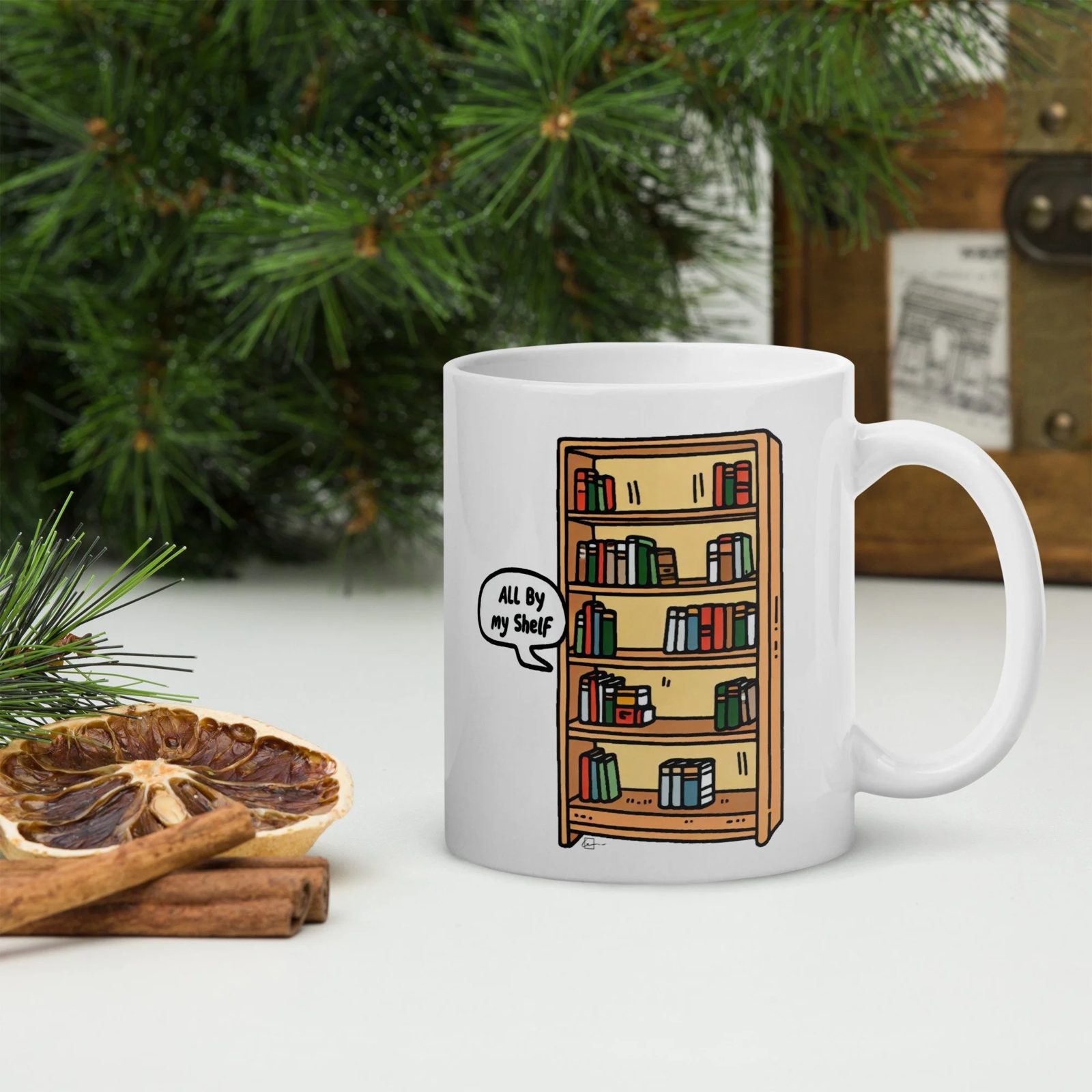 All By My Shelf Mug